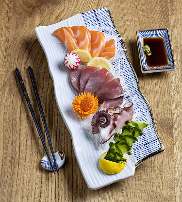 Sushi und Sashimi Teller