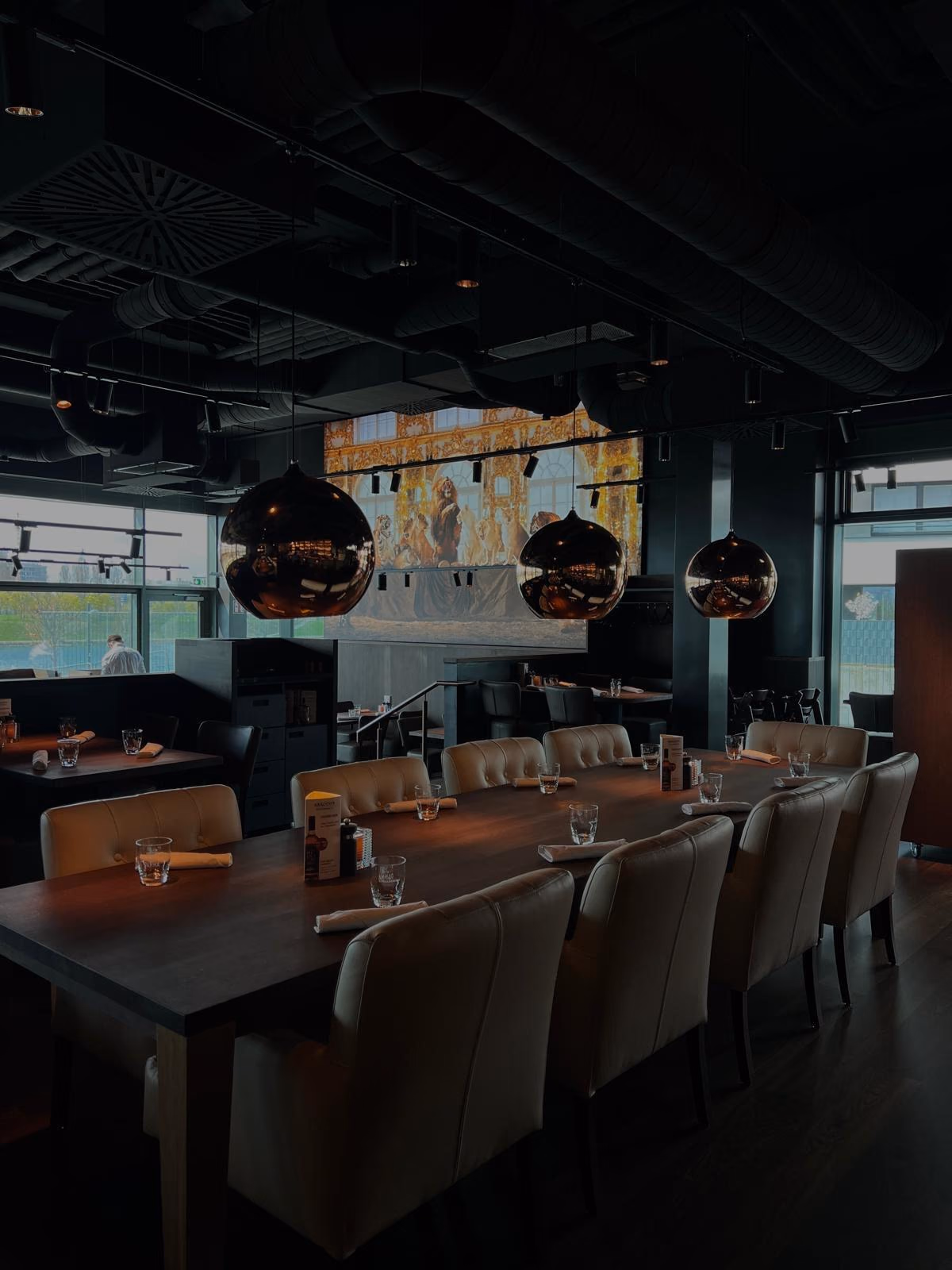Innenraum von Abacco’s Steakhouse in der Wiener Donau City